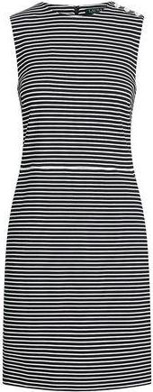 Ralph Lauren BUTTON-TRIM PONTE DRESS