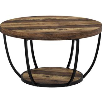 Vicco Mesa De Centro Arvina, Roble R&uacute;stico, 80 X 80 Cm, Vicco