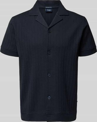 Joop Regular Fit Poloshirt mit durchgehender Knopfleiste in Marine, Gr&ouml;&szlig;e XXXL