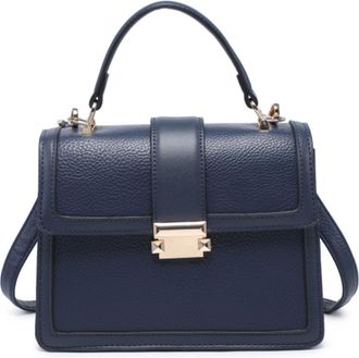 Generic Womens Top Handle Grab Bag with Push Lock Closure - Structured Crossbody Shoulder Handbag with Adjustable Strap & Dual Compartments (21 x 9 x 16 cm) (