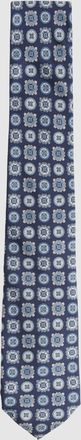 Reiss Eclipse Blue Silk Foulard Medallion Print Tie