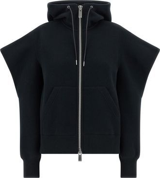 sacai Black Sponge Hoodie