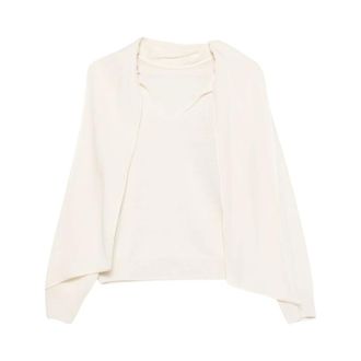 Semicouture Maglione Drappeggiato - - Knitwear - Donna - Bianco - S