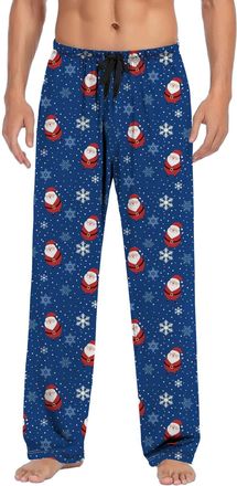 Generic Mens Christmas Pyjama Bottoms Nightwear Xmas PJs for Men Teenagers Loungewear Trousers Mens Xmas Gifts Loungewear Bottoms Christmas Pyjama Pants PJ Bo
