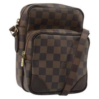 Louis Vuitton Amazone Damier Brown Canvas Handbag (Pre-Owned)