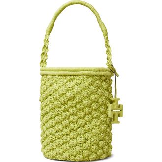 Tory Burch Ella Crochet Handbag in Citrus Green at Nordstrom