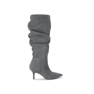 Carvela Womens Suede Spirit Slouch Boots - Grey - Size UK 8