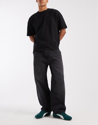 Carhartt Work in Progress OG jeans loose fit Single Knee lavaggio nero