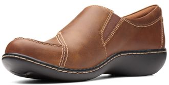 Clarks Unisex Ashland Lane Q Loafer, Dark Tan, 6.5 UK