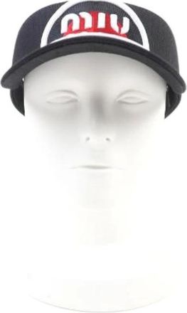 Miu Miu Pre-owned Accessories, female, Black, Size: ONE SIZE Pre-owned Cotton Hat
