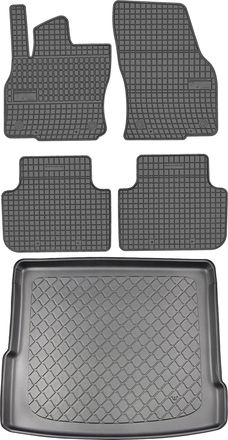 OEM Audi Q3 Ii Suv Desde Agosto De 2018. Juego: Alfombrillas De Goma Para Coche + Alfombrilla Para Maletero