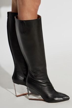 Maison Margiela Wedge Heel Boots Tabi Plexi Claw, Womens, Black