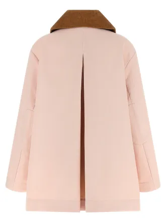 Ganni Corduroy Collar Twill Jacket - Pink