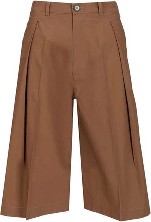 Barena Amado Vion Bermuda Shorts - Dames - Korte Broeken - Bruin - 3XS - Katoen - Korte Broeken