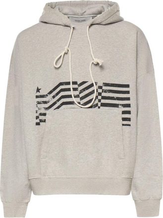 Golden Goose Journey Hoodie Slub - Heren - Hoodies - Grijs - M - Katoen - Hoodies & sweatvesten