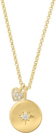 Effy 14K Gold Diamond Sunburst Pendant Necklace at Nordstrom Rack, Size 18