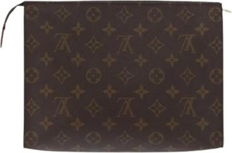 Louis Vuitton Pre-owned Clutches, female, Brown, Size: ONE SIZE Pre-owned Canvas Clutch