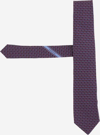 Ferragamo zijden stropdas met patroonontwerp