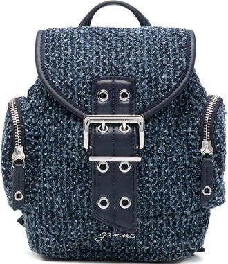 Ganni Bucky Denim Rucksack