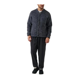 Universal Works Cardigan Losso in misto mohair - - Knitwear - Uomo - Grigio - M