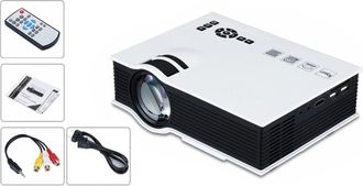 Trade Shop Trade Shop - Proyector Port&aacute;til Led Proyector De Video Mini Home Cinema Pc Vga / Usb / Sd / Av / Hdmi
