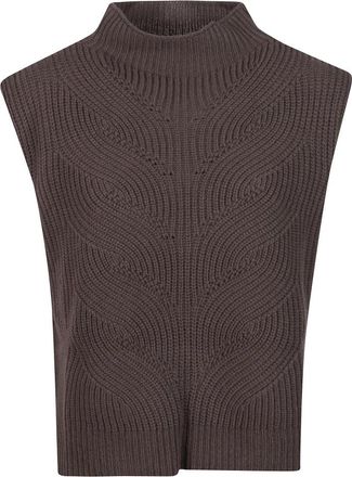Herno Truien - Dames - Ronde hals truien - Bruin - M - Truien & Vesten