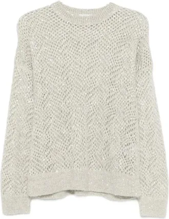 Brunello Cucinelli Mujer, Jerseys, Gris, Talla: M