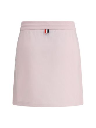 Thom Browne Cotton Mini Skirt - Pink