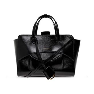 Hidesins Borsa Media con Patta - - Bags - Donna - Nero - ONE SIZE