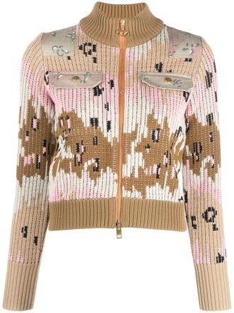 Diesel Gebreid jack - Beige