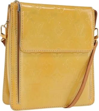 Louis Vuitton Pre-owned Cross Body Bags, female, Yellow, Size: ONE SIZE Pre-owned Leather Cross Body Bag