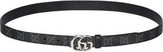 Gucci Black GG Logo Buckle Belt