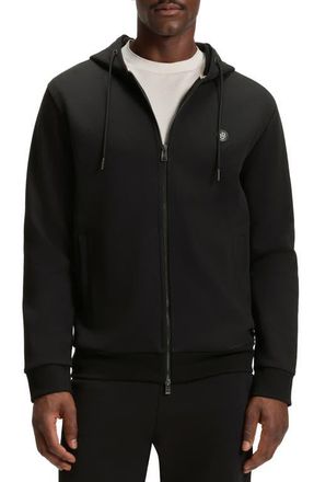 BOSS Spence Zip Hoodie in Black at Nordstrom, Size Xx-Large