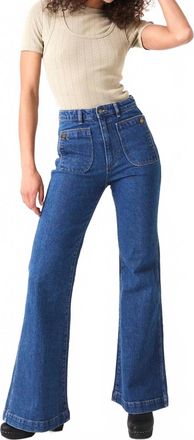 Rolla's Eastcoast Flare Charlotte Jeans In Vintage Blue