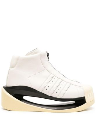Yohji Yamamoto Gendo Pro cut-out boots - White
