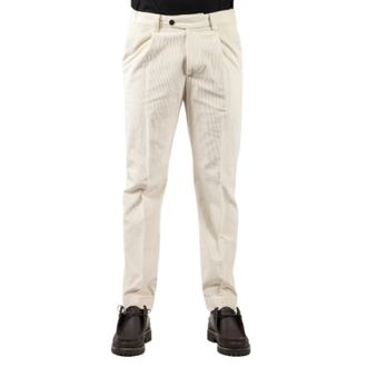 Hindustrie Amalfi Broek - Heren - Broeken - Wit - Maat: XL Leer