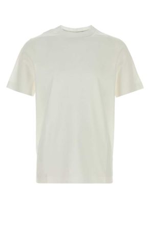Canali White Cotton T Shirt