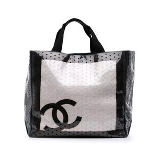 Chanel Pre-owned Tote Bags, female, White, Size: ONE SIZE Pre-owned Durable Vinyl Tote Bag with Comfortable Handles
