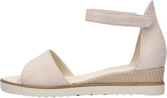 Gabor Comfortabele sandalen met brede band - Dames - Sandalen - Beige - 37 EU - Leer - Schoenen