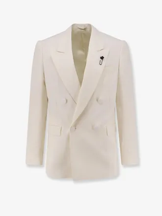 Lardini Blazer doppiopetto in viscosa e seta - LARDINI - gender_Man
