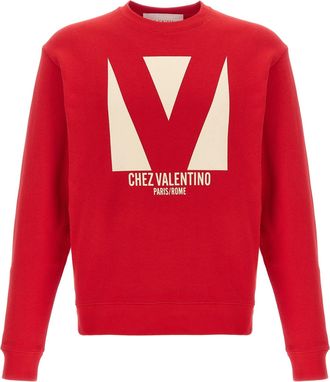 Valentino Garavani Chez Valentino Felpe Rosso-Uomo