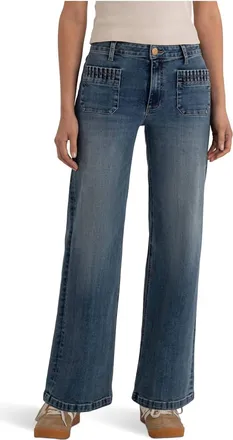 Kut from the Kloth Kloth Maya High-Rise Wide Leg Patch Pockets In Affection