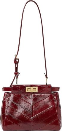 Fendi Maroon My Peekaboo XS Shoulder Bag