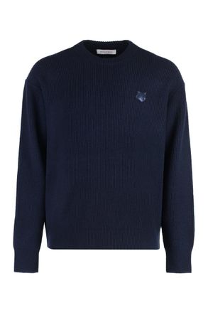 Maison Kitsuné Wool-Blend Crew-Neck Sweater