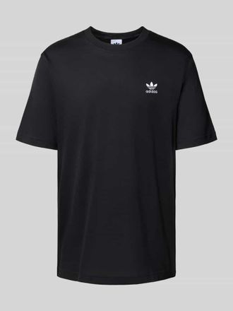 adidas Originals T-Shirt mit Label-Stitching in Black, Gr&ouml;&szlig;e L