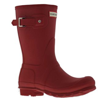Hunter Original Short Synthetic Womens Wellingtons Boots - Red - Size:UK 5