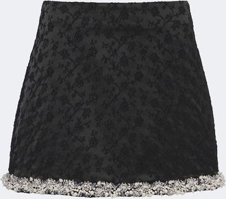 SIMKHAI Minifalda Idina floral adornada