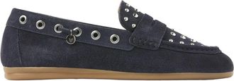 VIA VAI June Macy Loafers - Dames - Loafers - Blauw - 36 EU - Leer - Schoenen