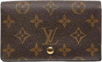 Louis Vuitton Pre-owned Wallets, female, Brown, Size: ONE SIZE Pre-owned Vintage Canvas Wallet