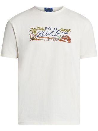 Polo Ralph Lauren logo-embroidered T-shirt - men - Cotton - M - White